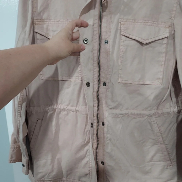 Style & Co Light Pink Zip-Up Drawstring-Waist Field Jacket in Size XL ExtraLarge - Picture 3 of 11